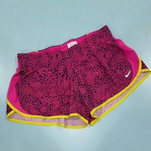 Nike Women's Athletic Dri Fit Running Shorts Pink Large